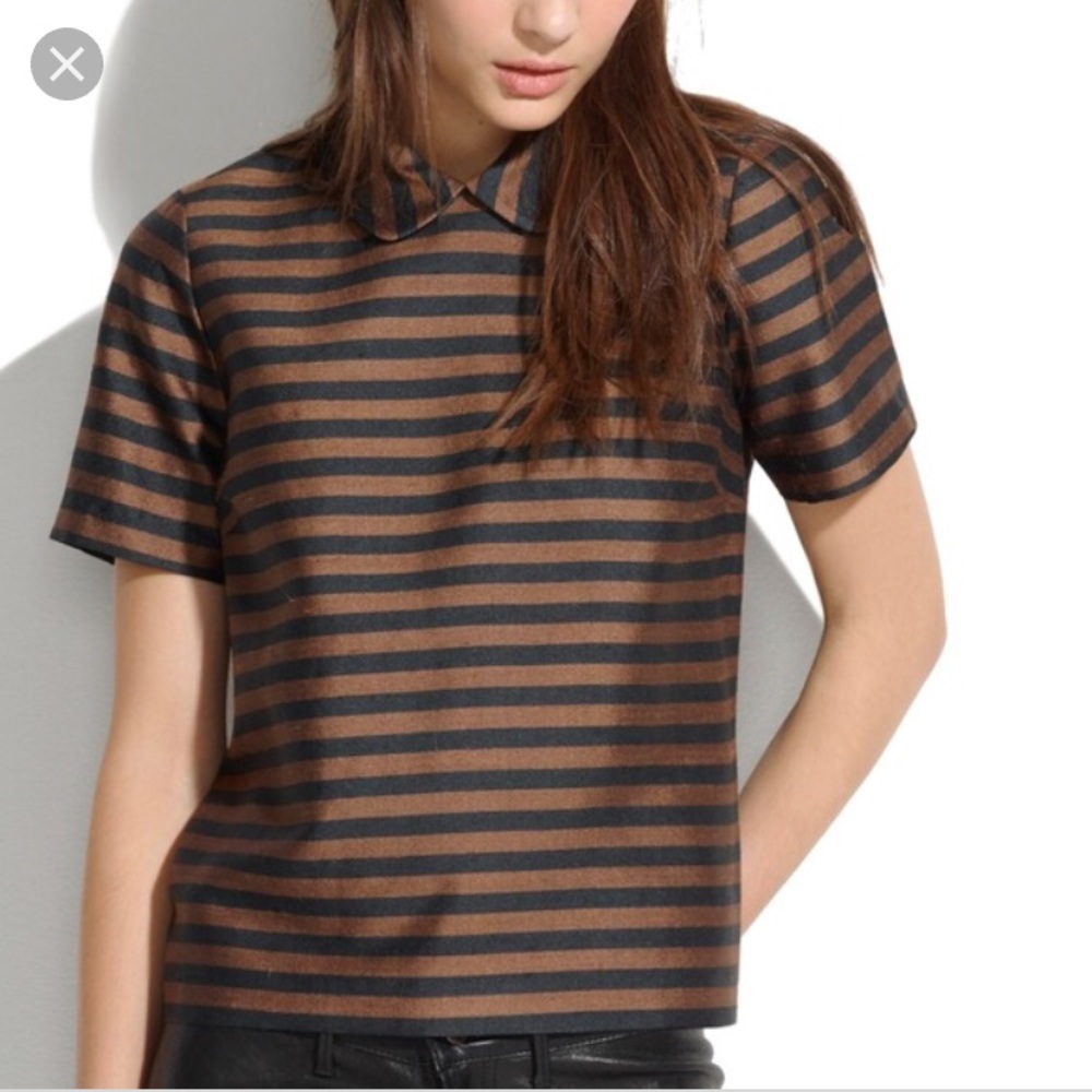 NWOT madewell Peter Pan Collar blouse!